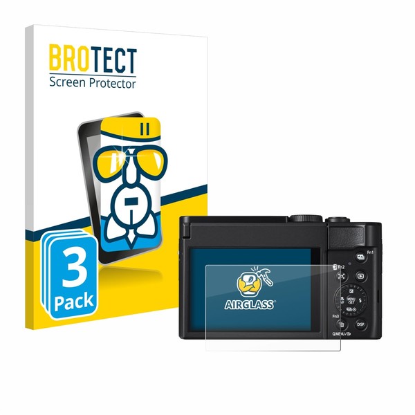 BROTECT Protective Glass for Panasonic Lumix DC-TZ99 (Pack of 3)