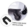 Gadpiparty 4pcs Wheel Stop Pad Nonslip Furniture Wheel Stoppers for