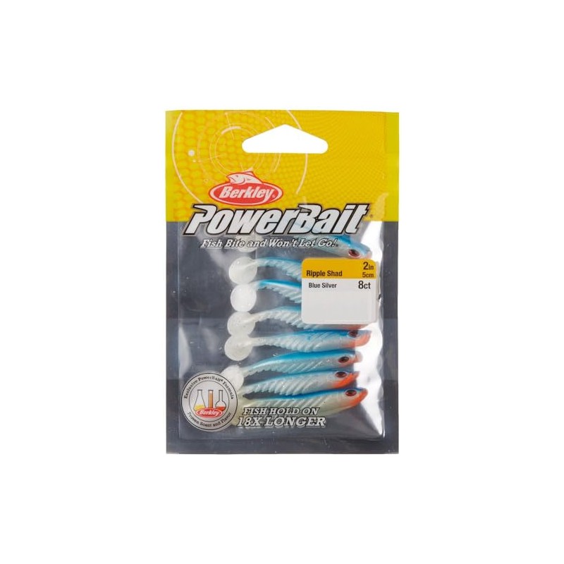 PowerBait Ripple Shad Blue Silver 2in | 5cm