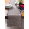 DII Jute Burlap Table Runner, Chevron Blue, 14 x 72