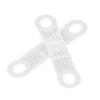 100pcs Clear Non Slip Silicone Clothes Hanger Grips Increased Friction