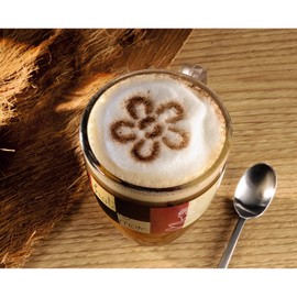 Xavax Stainless Steel Decorating Stencil for Cappuccinos, Set of 3, Silver