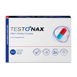 TESTONAX Men’s Vitality Complex – Advanced Botanical & Amino Acid Formula with Zinc – 60 Capsules – Food Supplement