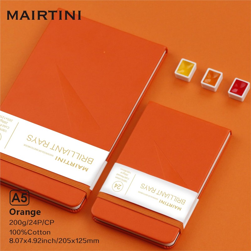 Mairtini Academy Grade Brilliant Series - Diario portátil de acuarela