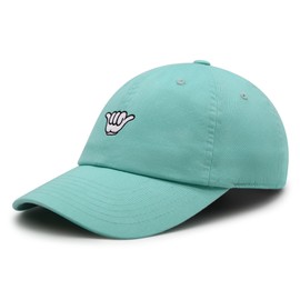 JPAK Shaka Cartoon Premium Dad Hat Embroidered Cotton Baseball Cap Surfing San Diego Mint
