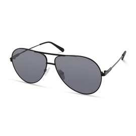 GUESS Men's Classic Aviator Pilot Sunglasses, Matte Black, 61mm