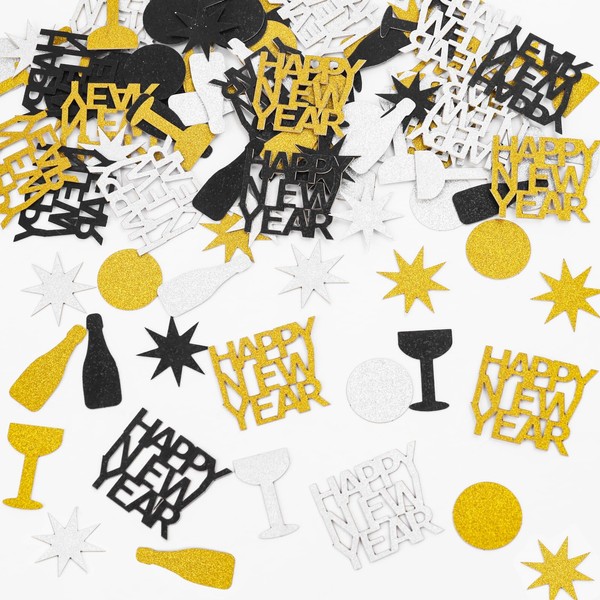 DazzJoy Confetti Confetti New Year's Eve Decoration 2025 Large 2-3.3