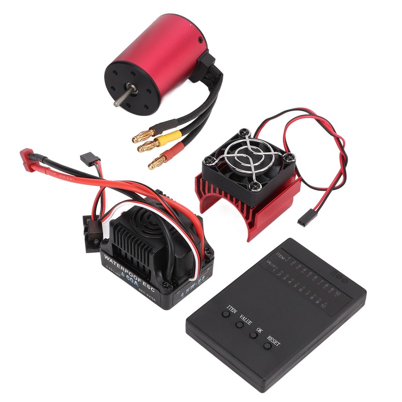 Waterproof RC S3650 5200KV Brushless Motor Set with 60A Brushless