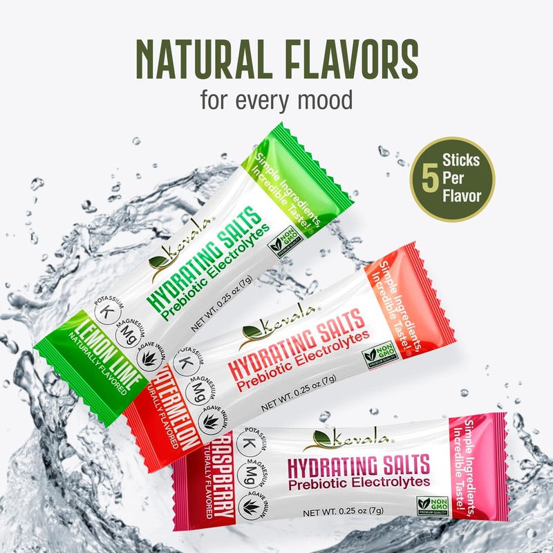 Kevala Electrolytes Powder Packets | Sugar Free Drink Mix Packets