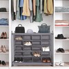 STORAGE MANIAC Stackable Shoe Cubby Organizer, Free Standing Shoe Cube