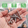 M5 Screws Set, 260 Pieces Rounded Head Hex Screws with