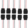 VISSQH 10 PCS USB-C Female Charging Cables, 3A 2-pin, 100mm