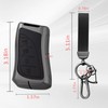 Qunzes Key Fob Cover with Heavy-duty Keychain for Lexus ES