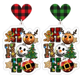 Christmas Earrings, Holiday Christmas Outfits Accessories, Christmas Party Favors, Stocking Stuffers, Christmas Gifts (HOHOHO #2)