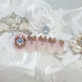Tiara handmade nail tips - Long Oval / 티아라 수제네일팁 - 롱오발