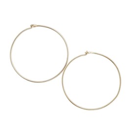 HONEYCAT Large Everyday Hoops in Gold, Rose Gold, or Silver | Minimalist, Delicate Jewelry (Gold)