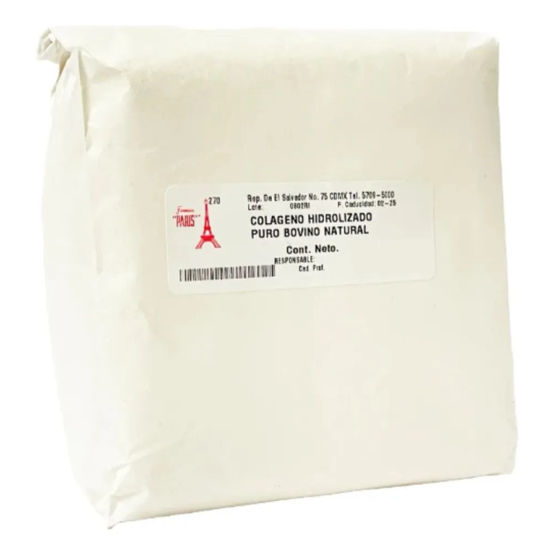 Colágeno Hidrolizado Puro Bovino 1kg Farmacia París Natural