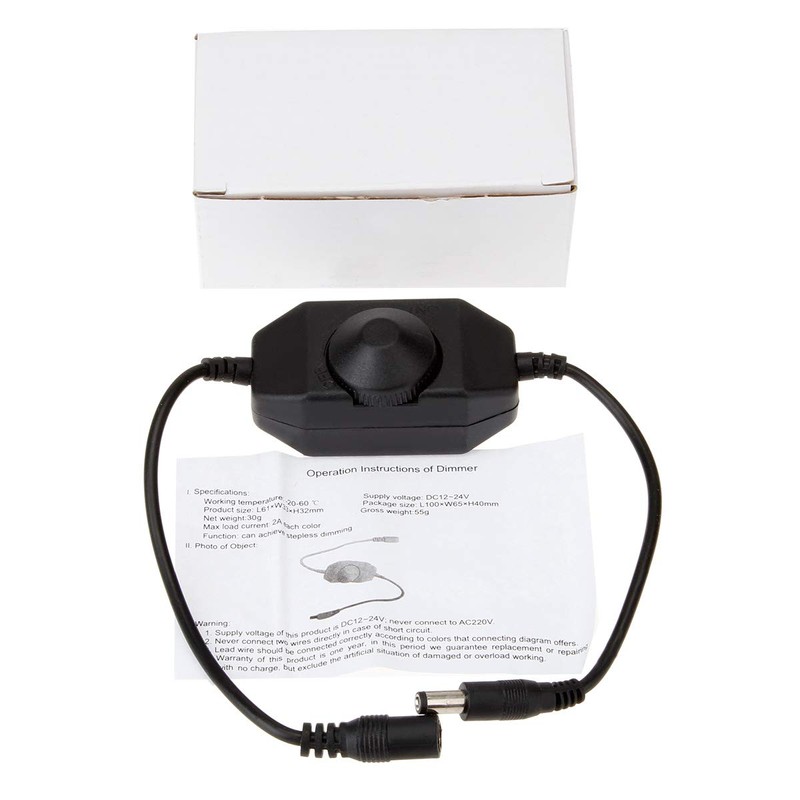 Dimmable LED Controller Supernight 12V 2A Dimmer Adjustable Controller for