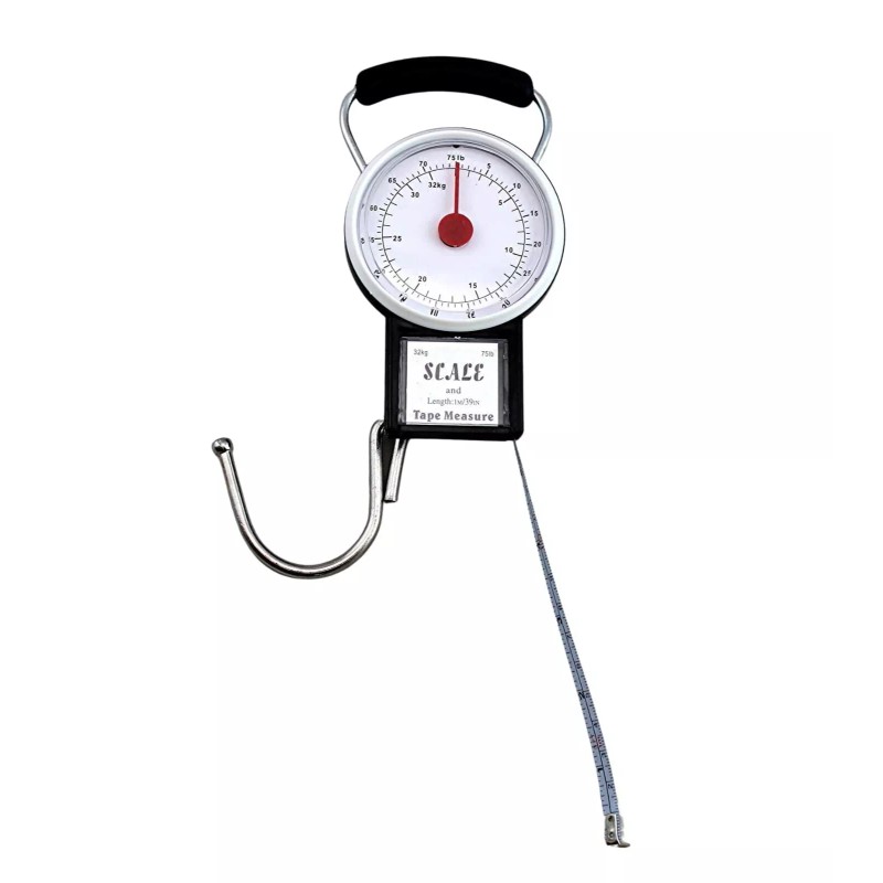 Dependable Luggage Baggage Scale with Tape Measure with Dial Display