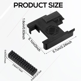 4pcs Silicone Nozzle Wiper 3D Printer and 1 Bracket, Upgrade Nozzle Brush Replacement Parts Kit for Cleaning Printing Material Buildup Accessories Supplies for Bambu Lab P1P/P1S