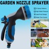 Garden Hose Nozzle,Hose Spray Nozzle with Adjustable 10 Watering Patterns,Slip