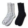 RAILROAD SOCK Crew Socks 6 Pairs (Grey/Black)