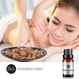 2-Pack Frankincense Essential Oil 100% Pure Oganic Plant Natrual Frankincense Oil for Diffuser Massage Skin Care - 2x10ML