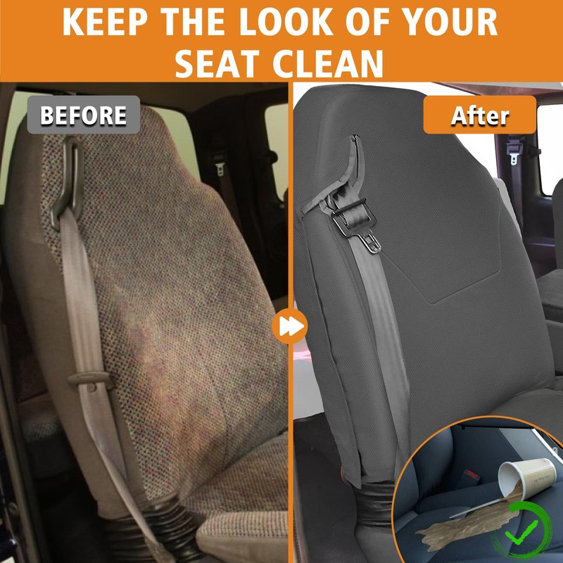 Kistrba Front Truck Seat Cover Compatible with 1998-2002 Dodge Ram