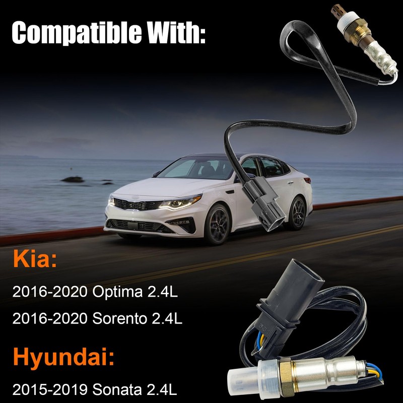 2Pcs Upstream & Downstream O2 Oxygen Sensor Fit for Kia