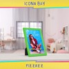 Icona Bay 7x5 Green Picture Frame, Coloured Solid Wood Scandinavian