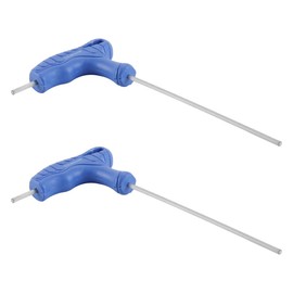Enwye 2 Stück 2,5 Mm Sechskantschlüssel Mit T-Griff, T-Stange Doppelendschlüssel, Inbusschlüssel Für Heimreparaturen Und Mechanische Wartung, Metrischer CR-V-Stahl