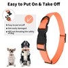 lynxking Dog Collar Soft Padded Breathable Cotton Solid Color Strong
