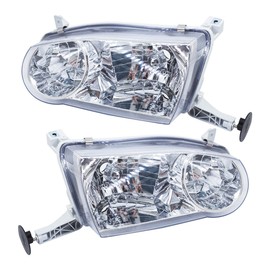 Thomletha Replacement for Toyota Corolla 2001-2002 Headlight Assembly Corner Signal Light Projector Left and Right Side Pair