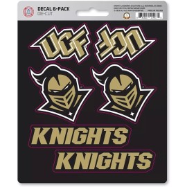FANMATS University of Central Florida Knights UCF 6-Piece Decal Sticker Set, 5x6 Inch...