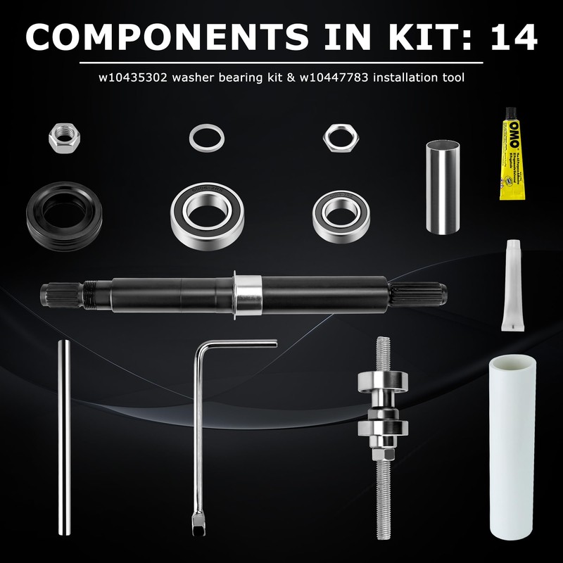 W10435302 & W10447783 Washer Bearing Tool Kit with Tub Seal