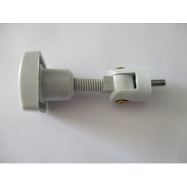 5101-U816 Spindle Lock Window Lock with Angle Holder 1-Point Attachment Flap Lock Caravan Gas Box Grey