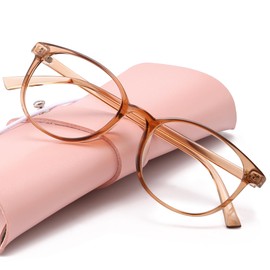 miyya Stylish Blue Light Glasses for Woman with Case - Cute Blue Light Blocking Computer Glasses - Anti Eyestrain & UV Glare