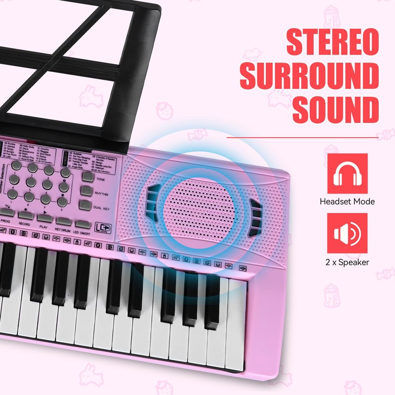Electric Piano Keyboard, Digital 61 Key Piano Keyboard Kids with