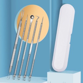 Extrusion needle, facial sebum removal, blackhead squeezing tool, 8 types / 압출바늘 얼굴피지제거 블랙헤드 짜는도구 8종