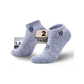 Juclise Alpaca Wool Ankle Socks, Cushioned Hiking Socks for Work & Outdoors, Moisture Wicking, Anti-Blister, Arch Support, Breathable, Merino Blend, Light Compression, Midweight(M, Lilac Heather)