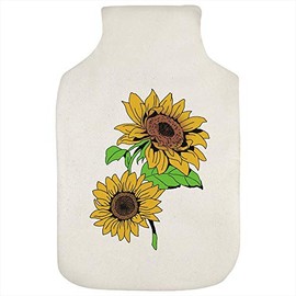 'Two Yellow Sunflowers' Hot Water Bottle Cover (HW00017447)
