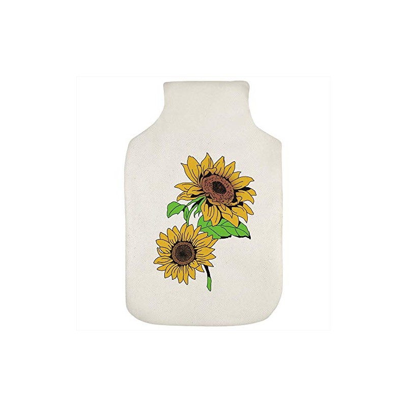 'Two Yellow Sunflowers' Hot Water Bottle Cover (HW00017447)