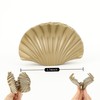 3.74'' Plastic Gold Shell Hair Claw Clip Cute Seashell Clip