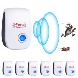 6 Packs Ultrasonic Pest Control Repeller, Electronic Pest Repellent Plug in Indoor for Insect Roaches Spider Ant Bug Mosquito Mouse Repellent for House Kitchen Garage Warehouse - Specification: 6 pack