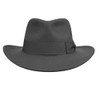 Epoch hats Men's Wool Felt Outback Fedora with Grosgrain or