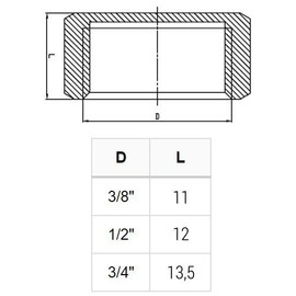 Pipe Tube Fittings Chrome Plug Stop End Cap Cover Ending Female 3/8"