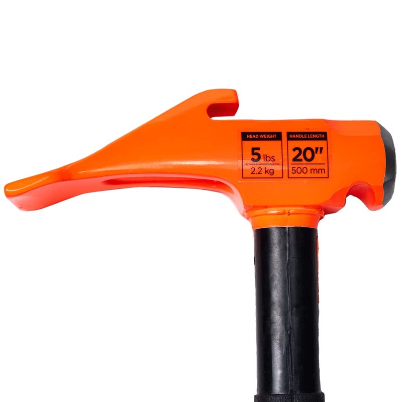 Groz 5 lbs Tire Bead Breaker Hammer - 20" Indestructible