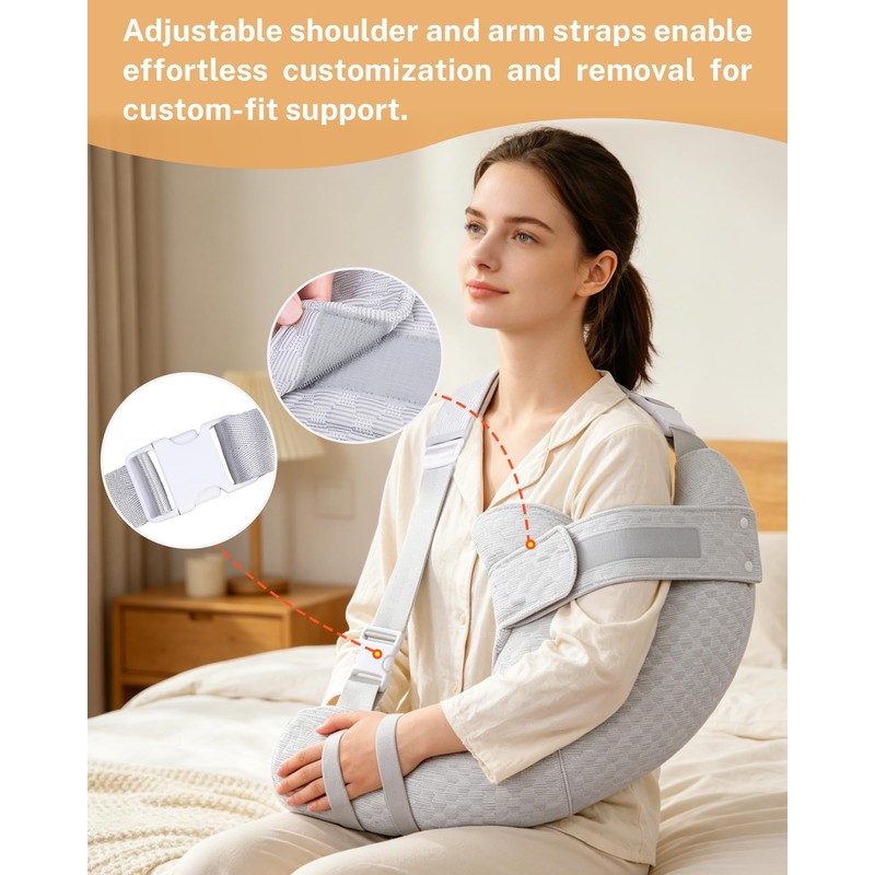 KUAZIDAR Shoulder Pillow Rotator Cuff Pillow - Arm Sling Side
