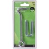 Hardware Essentials 851931 Hook Latch with Staples Zinc 6"