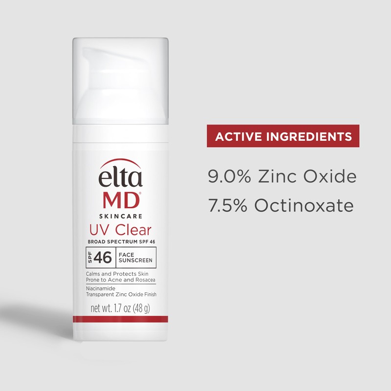Protector Solar Eltamd Uv Clear Face Spf 46, Sin Aceite,